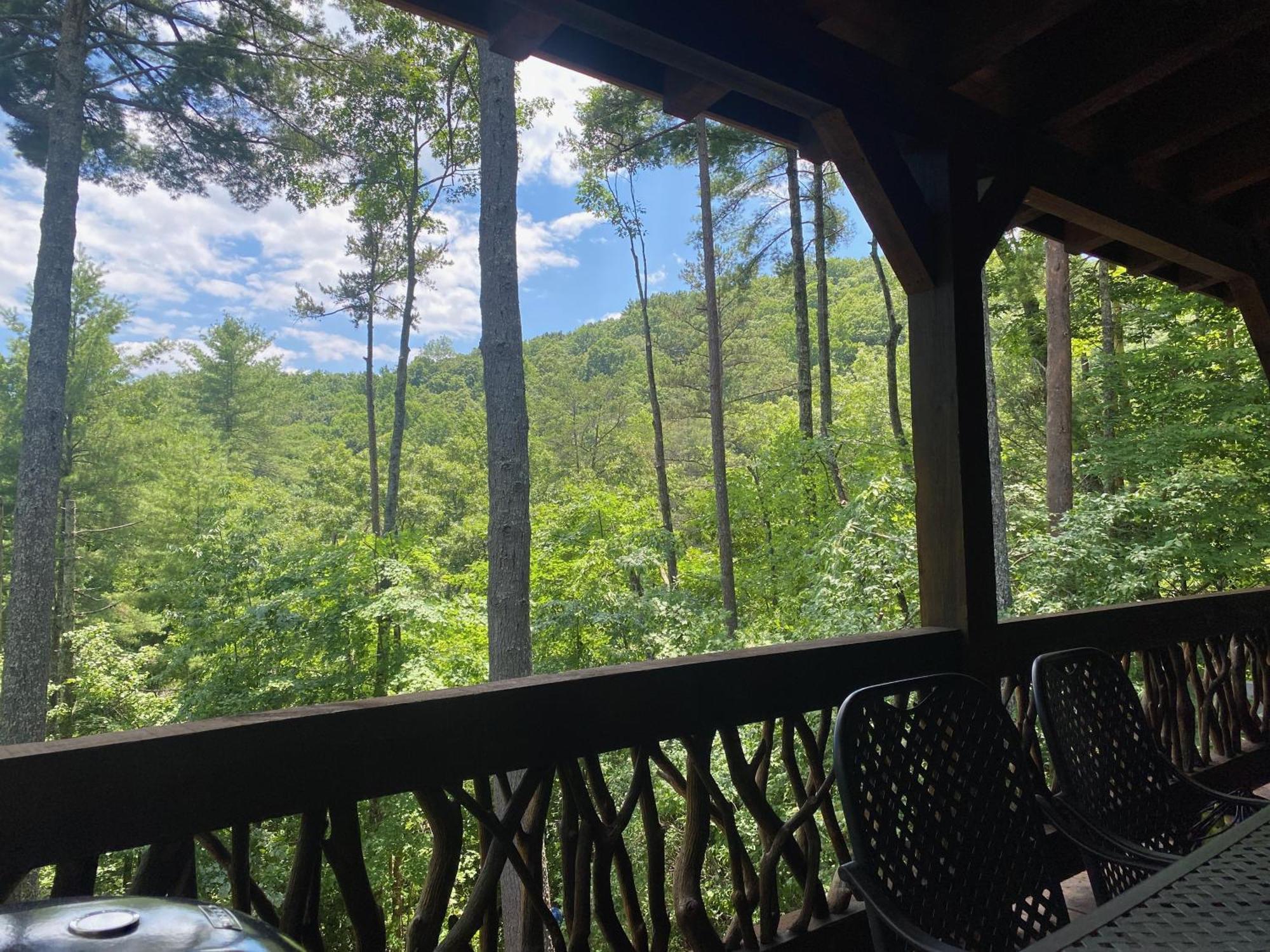 The Cozy Lazy Laurel With Year-Round Mountain Views, Hot Tub, Fire Pit Villa Cherry Log Exterior photo